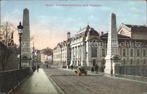 Bern BE Kornhausbruecke und Theater Kat. Bern