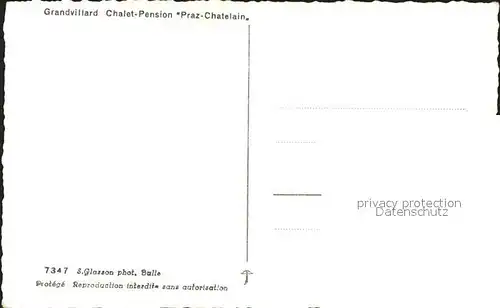 Grandvillard Chalet Pension Praz Chatelain Kat. Grandvillard
