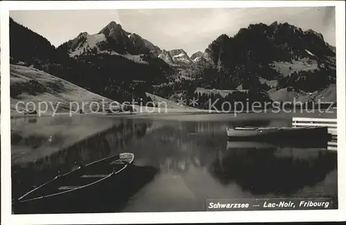 Schwarzsee Sense Panorama Kat. Schwarzsee