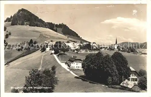 Guggisberg mit Guggerhoernli Panorama Kat. Guggisberg