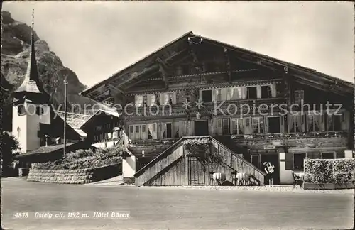 Gsteig Hotel Baeren Kat. Gsteig