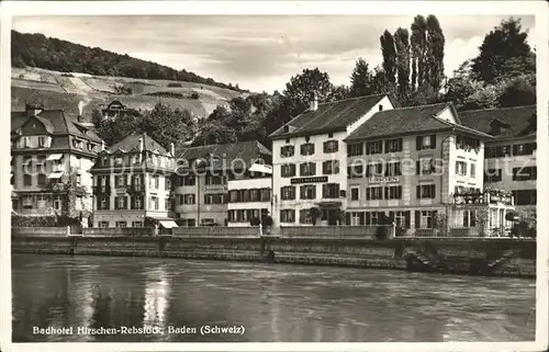 Baden AG Badhotel Hirschen Rebstock Kat. Baden