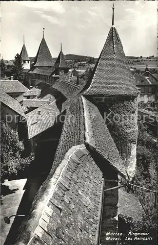 Murten Morat Ringmauer Les Remparts Kat. Murten