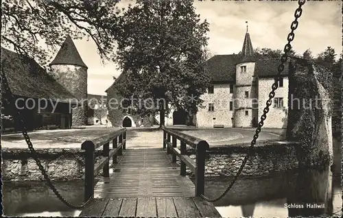 Hallwil Schloss Hallwil Zugbruecke Kat. Hallwil