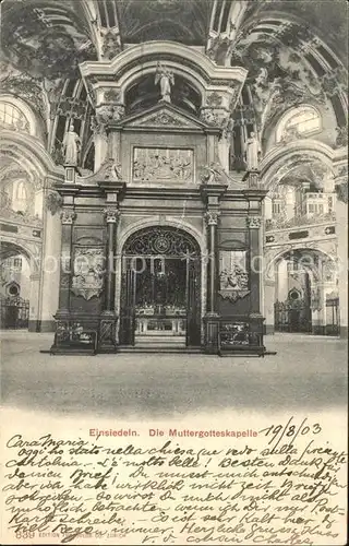 Einsiedeln SZ Die Muttergotteskapelle / Einsiedeln /Bz. Einsiedeln