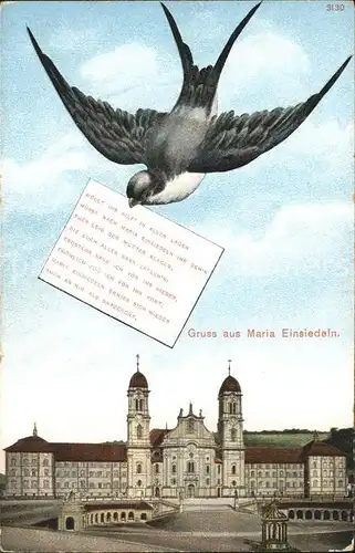 Einsiedeln SZ Kloster Schwalbe / Einsiedeln /Bz. Einsiedeln