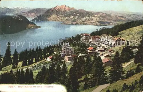 Rigi Kaltbad mit Pilatus Kat. Rigi Kaltbad