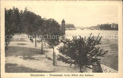 Rheinfelden AG Promenade beim Hotel Salines Kat. Rheinfelden