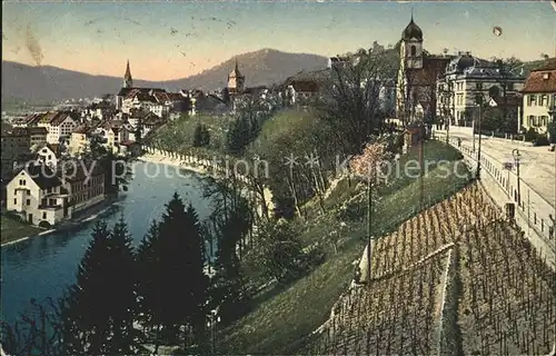 Baden AG Partie an der Limmat Kat. Baden