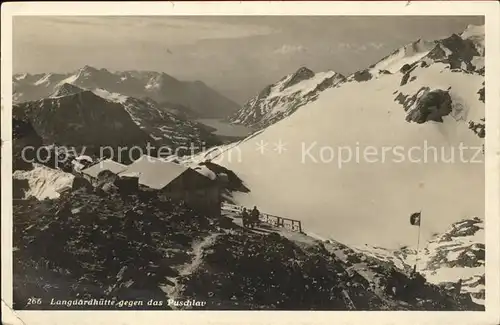 Pontresina Languardhuette mit dem Puschlav Kat. Pontresina