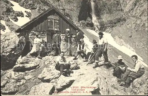 Glarner Toedi Gruenhornhuette Glarneralpen Kat. Glarner Toedi