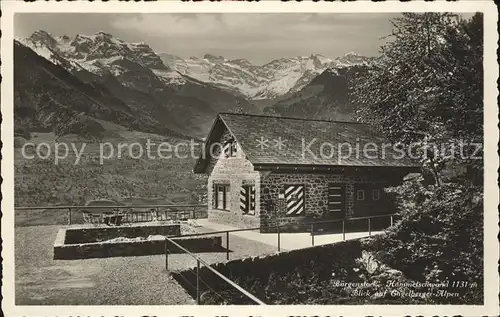 Buergenstock Hammetschwand mit Engelberger Alpen Kat. Buergenstock