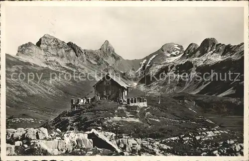 Bisisthal Glattalphuette Kirchberg Hoher Turm und Ortstock Kat. Bisisthal