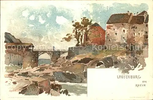 Laufenburg AG am Rhein Kuenstlerkarte Kat. Laufenburg