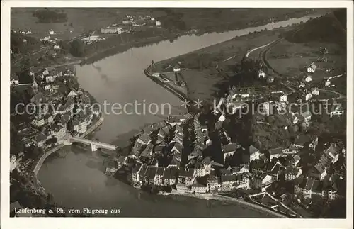 Laufenburg AG am Rhein Fliegeraufnahme Kat. Laufenburg