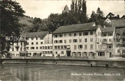 Baden AG Badhotel Hirschen Kat. Baden