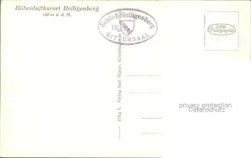 Heiligenberg Baden Schlos Kat. Heiligenberg