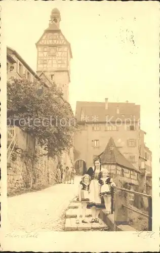 Schwaebisch Hall Schloss Nationaltracht Kinder Kat. Schwaebisch Hall