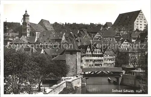 Schwaebisch Hall Bruecke Ort Kat. Schwaebisch Hall