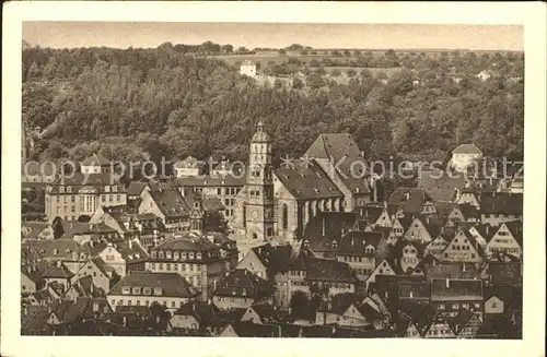 Schwaebisch Hall Blick Marktplatz Michaeliskirche Kat. Schwaebisch Hall