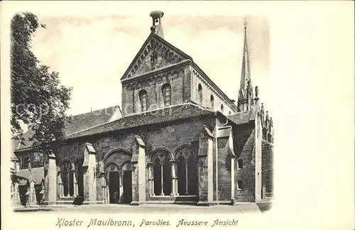 Maulbronn Kloster Paradies Aeussere Ansicht Kat. Maulbronn