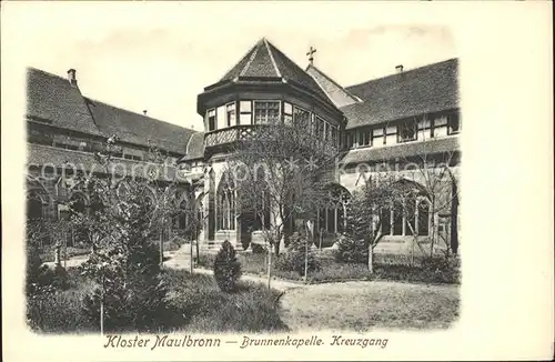 Maulbronn Kloster Brunnenkapelle Kreuzgang Kat. Maulbronn