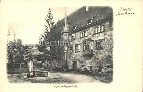 Maulbronn Kloster Ephoratsgebaeude Kat. Maulbronn