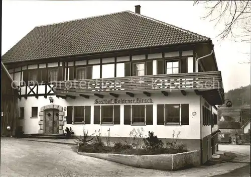 Buehlerzell Gasthof Goldenen Hirsch Kat. Buehlerzell