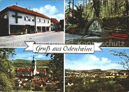 Odenheim Geschenkhaus Bolich Kirche Ortsansicht Kat. oestringen