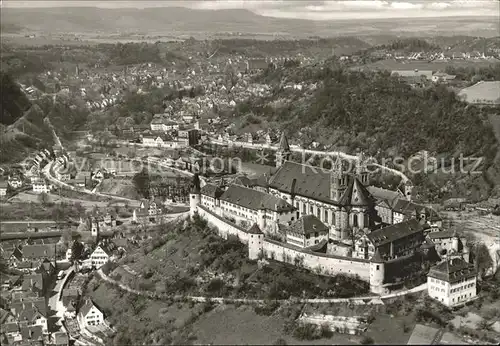 Schwaebisch Hall Fliegeraufnahme Schloss Comburg Kat. Schwaebisch Hall