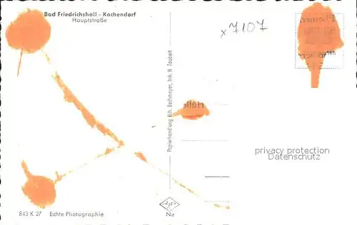 Kochendorf Hauptstrasse Kat. Bad Friedrichshall