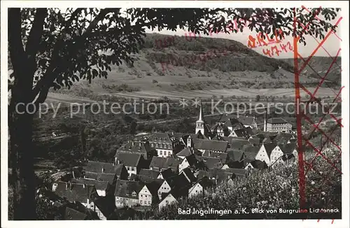 Bad Ingelfingen Blick von der Burgruine Lichteneck Kat. Ingelfingen