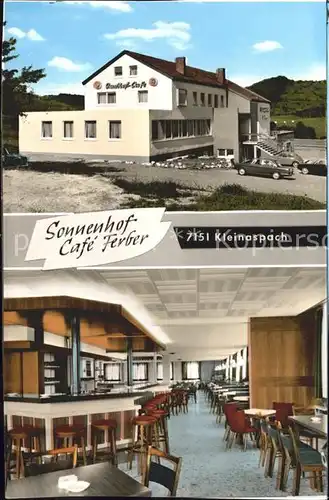 Kleinaspach Sonnenhof Cafe Ferber Gastraum Kat. Aspach