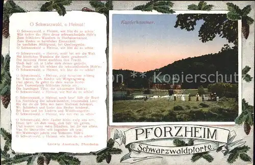 Pforzheim Kupferhammer Gedicht Kat. Pforzheim