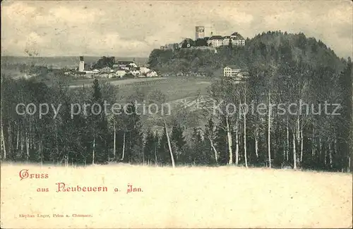 Neubeuern Panorama Schloss Kat. Neubeuern Inn