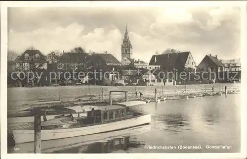 Friedrichshafen Bodensee Gondelhafen Faehre Kat. Friedrichshafen