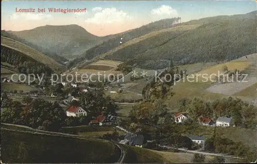 Lomnitz Wachau Sachsen Panorama Kat. Wachau Radeberg