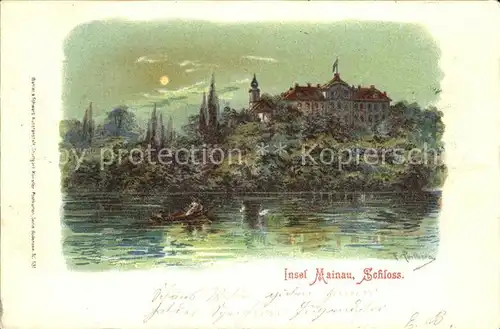 Insel Mainau Schloss Kat. Konstanz Bodensee