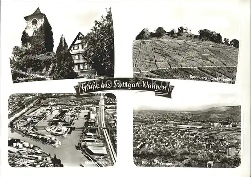 Wangen Stuttgart Michaeliskirche Rotenberg Grabkapelle Neckarhafen Totalansicht Kat. Stuttgart