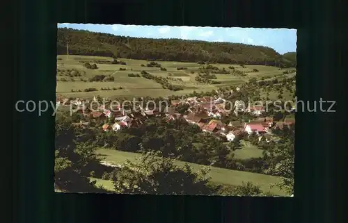 Doettingen Braunsbach Pension Schloss Doettingen Ortsblick Kat. Braunsbach