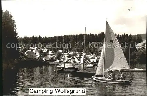 Schluchsee Camping Wolfsgrund Segelpartie Kat. Schluchsee
