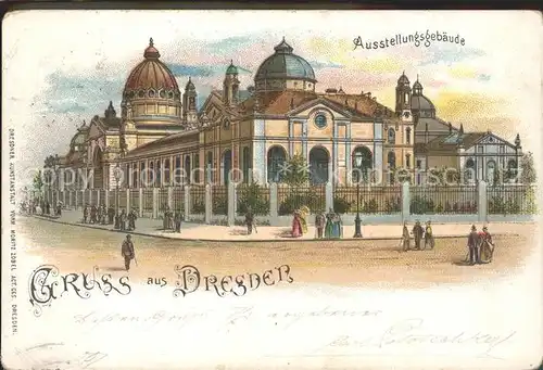 Dresden Messe Ausstellungsgebaeude Kat. Dresden Elbe