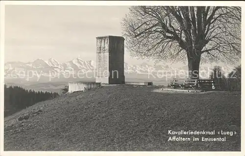 Affoltern Emmental Kavalleriedenkmal Lueg Kat. Affoltern Emmental