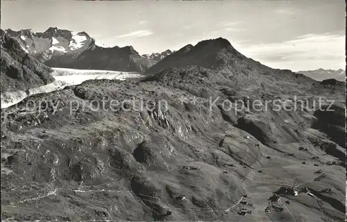 Riederalp Wannenhoerner Aletschgletscher Kat. Riederalp