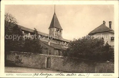 Murten Morat Festungsmauer Kat. Murten