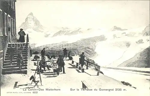Gornergrat Zermatt Matterhorn Terrasse du Gornergrat / Gornergrat /Rg. Zermatt