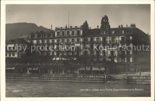 Vevey VD Hotel des Trois Couronnes et le Pelerin Kat. Vevey