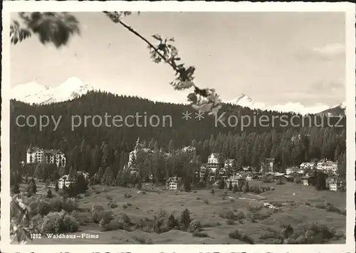 Flims Waldhaus Ortsansicht Kat. Flims Waldhaus