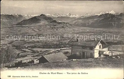 Mont Blanc de Cheilon Saleve Alpen Bergbahn Kat. Mont Blanc de Cheilon