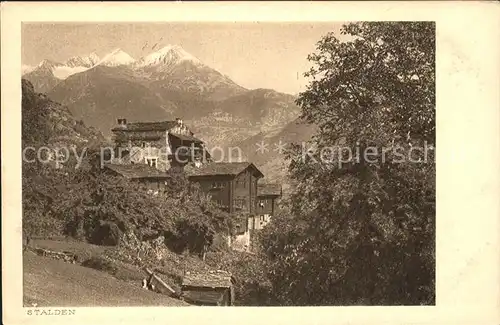 Stalden VS La Vallee de Zermatt et le Cervin Kat. Stalden VS